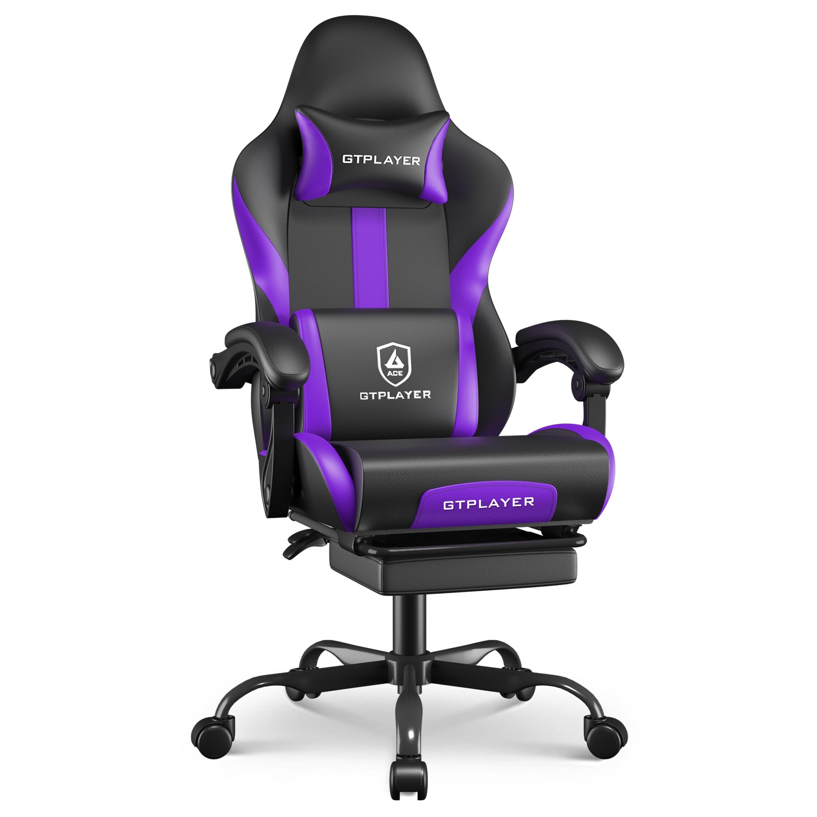 GTPLAYER Gaming Chair with Pocket Spring Cushion & Footrest GT905