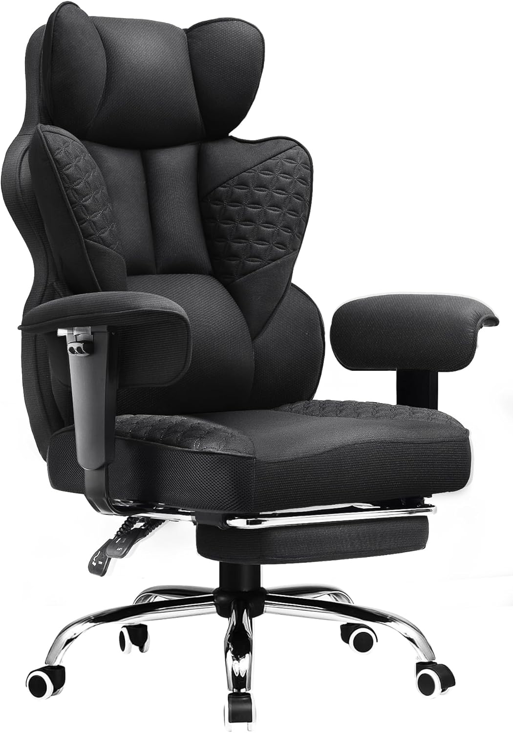 COMHOMA Upgraded Big and Tall Office Chair 400LBS with Pillow, Adjustable Armrest CH510/511