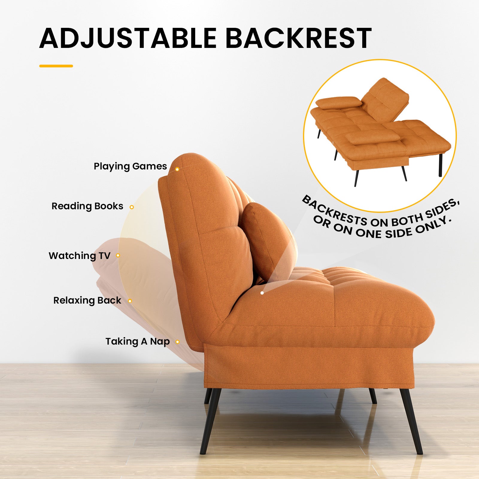 Convertible Futon Sofa Bed WMT B001