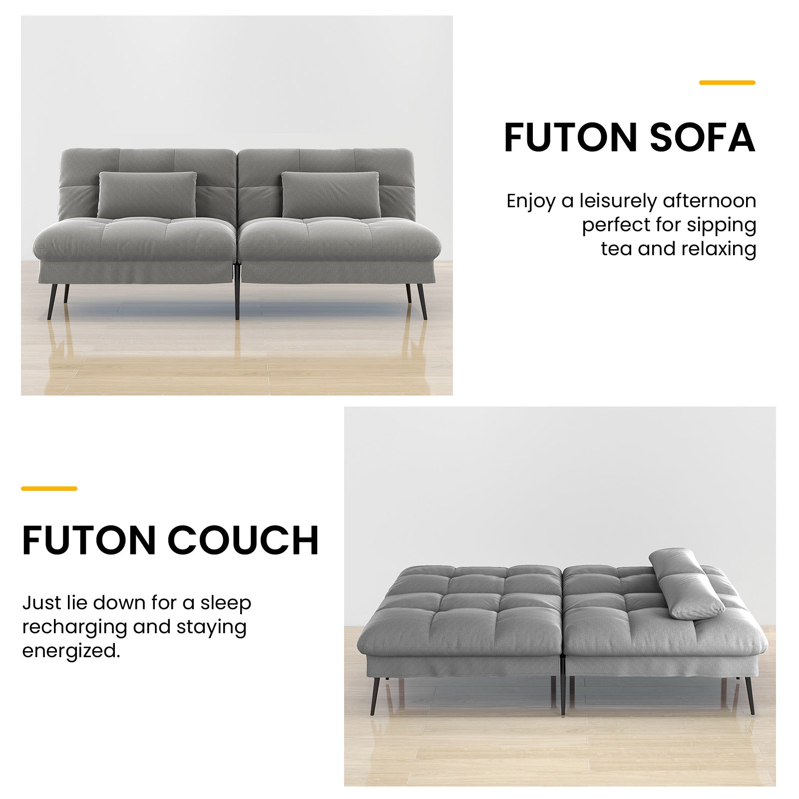 Convertible Futon Sofa Bed WMT B001