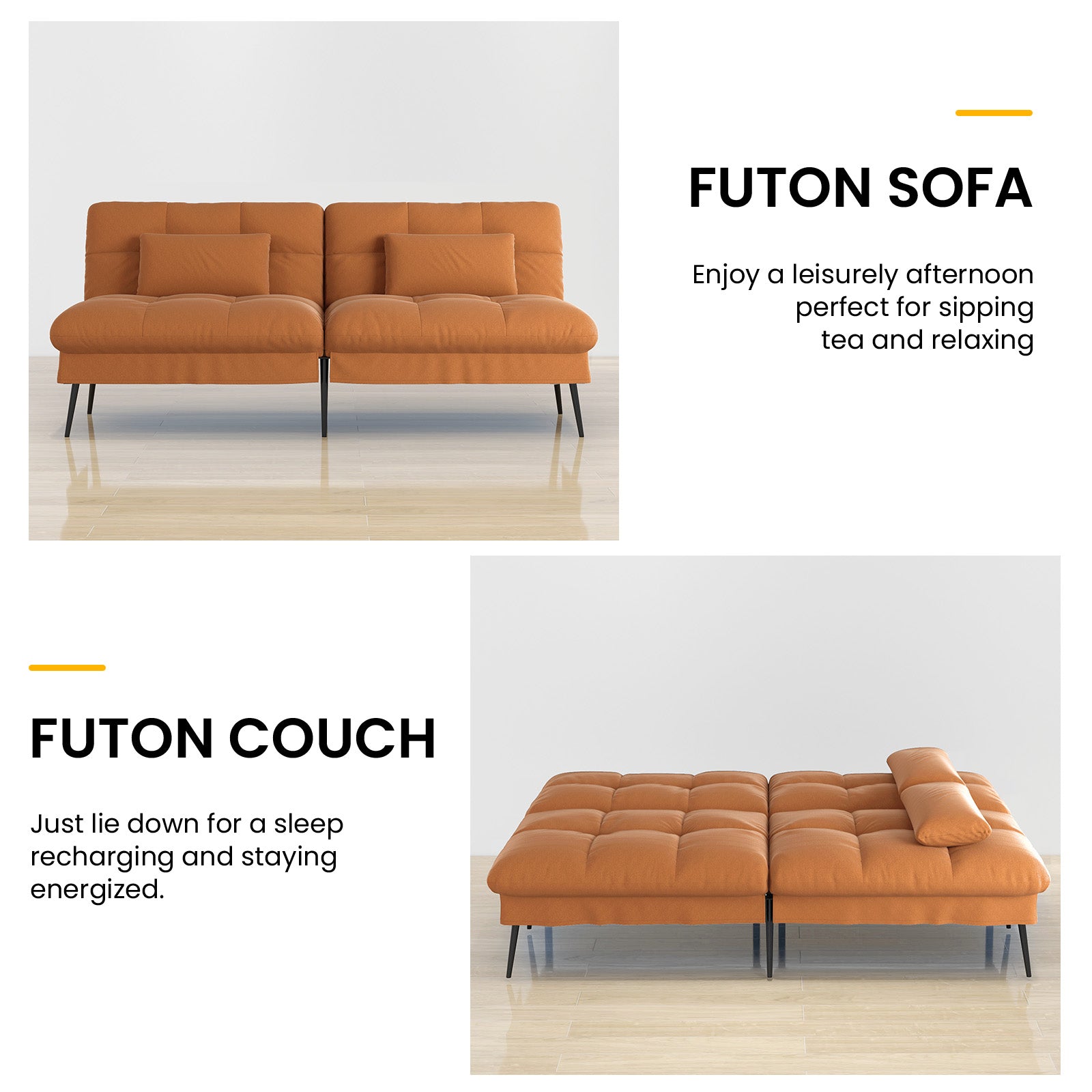 Convertible Futon Sofa Bed WMT B001