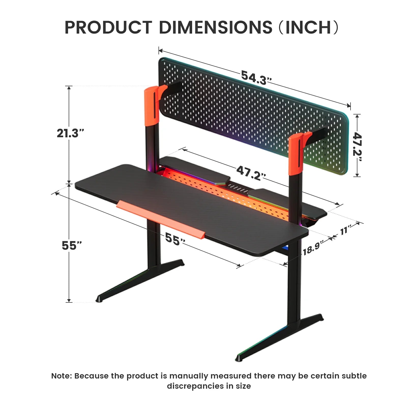【Coming Soon】Pillars Series Gaming Pegboard Desk GTP-430 - GTRACING