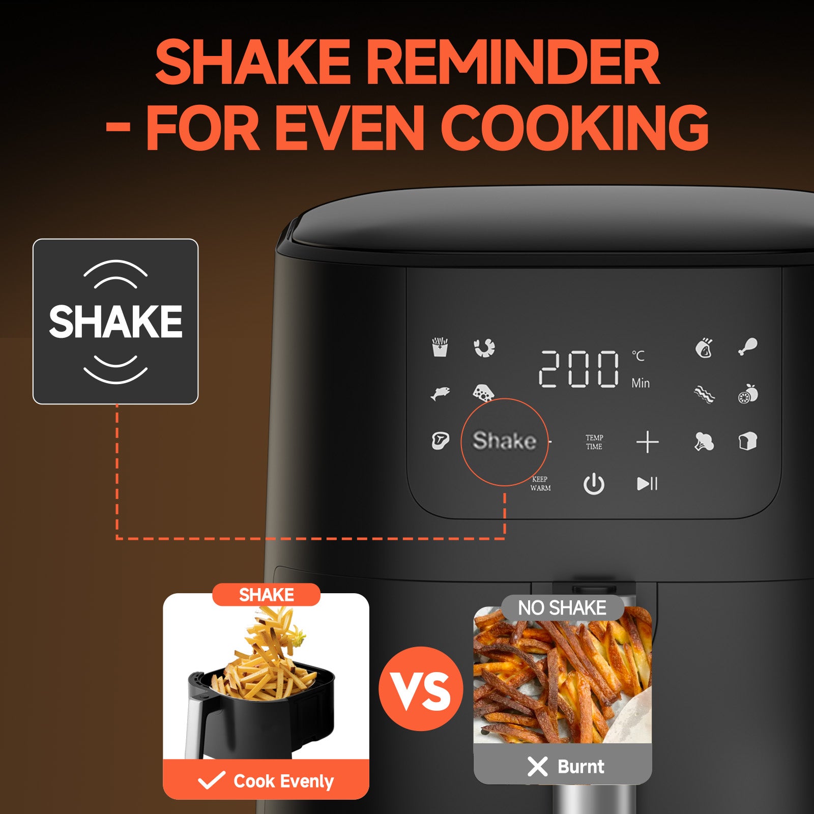 QIDO Air Fryer 8-in-1 with 5 QT Capacity AF01