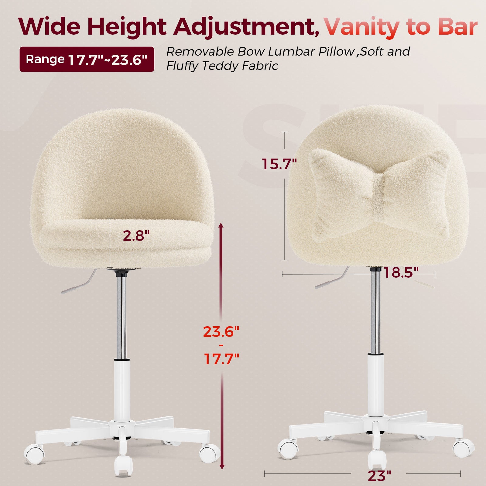 GTPLAYER Small Criss Cross Office Chair, Vanity Chair CH710