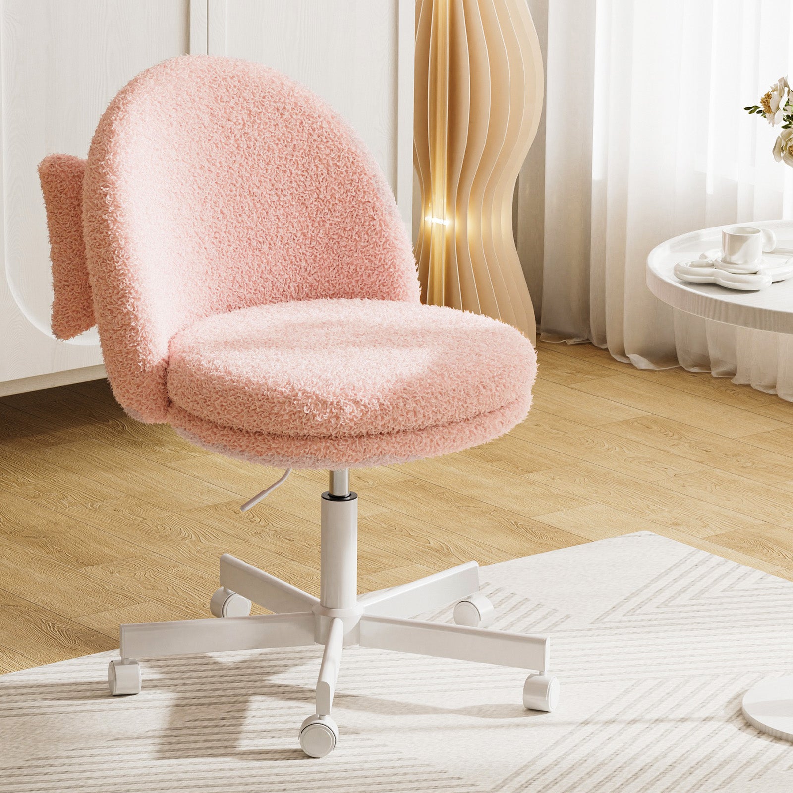 COMHOMA Small Criss Cross Office Chair, Vanity Chair CH710