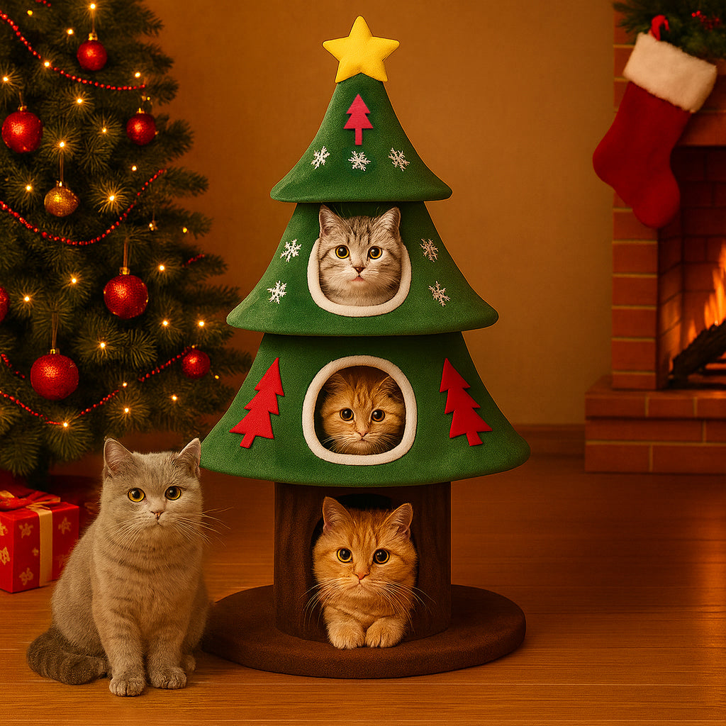 COMHOMA Christmas Cat Tree Tower PET01