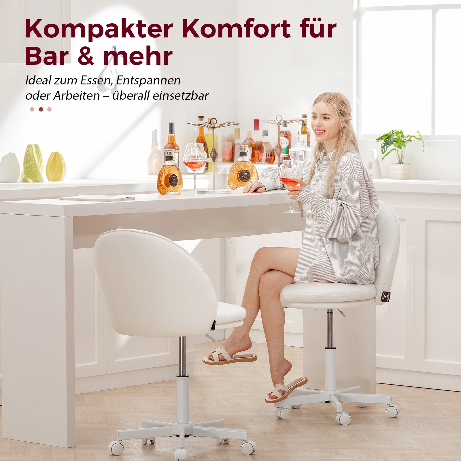 GTPLAYER Small Criss Cross Office Chair, Vanity Chair CH710