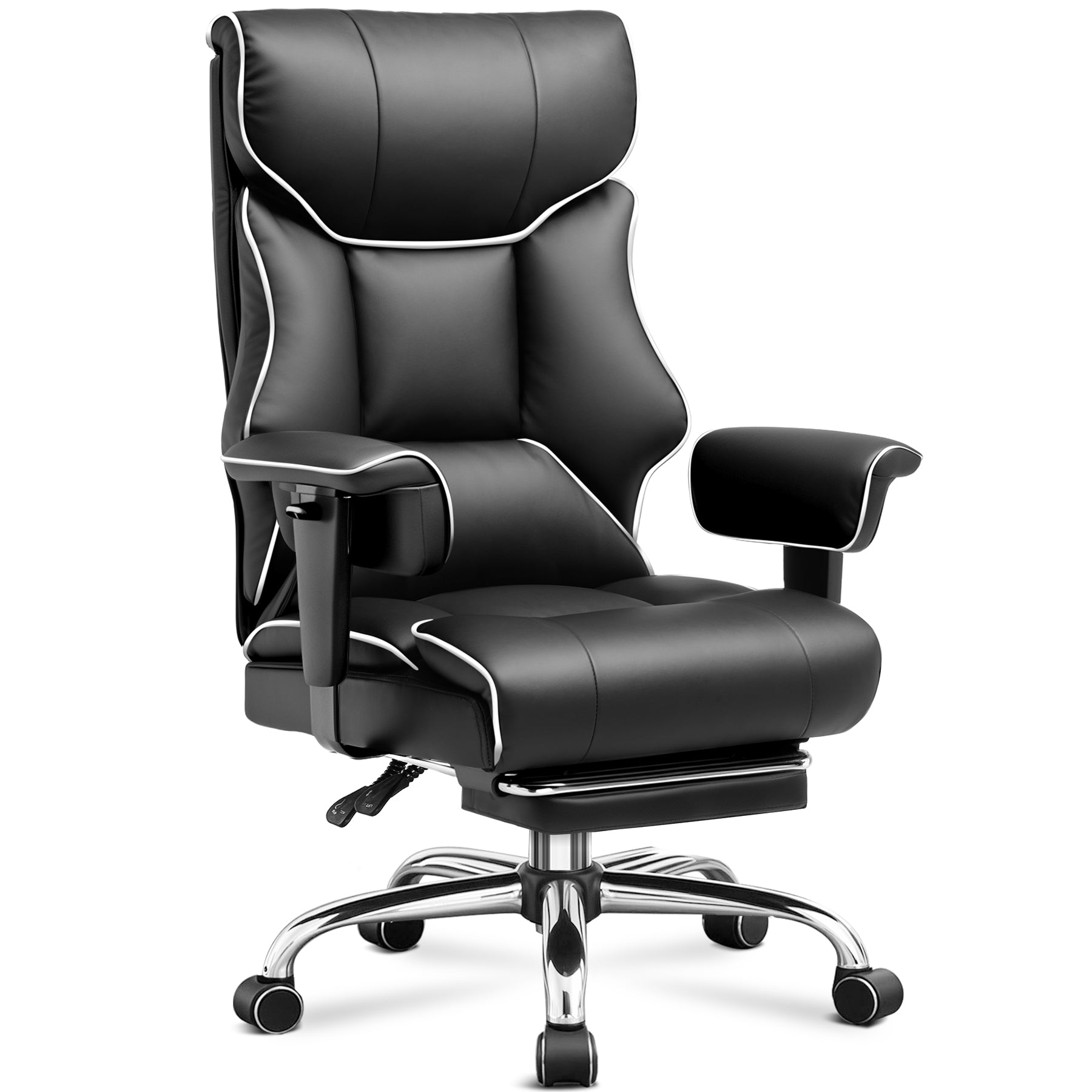 COMHOMA Big and Tall Office Chair Heavy Duty 400lbs with Headrest & Footrest CH215