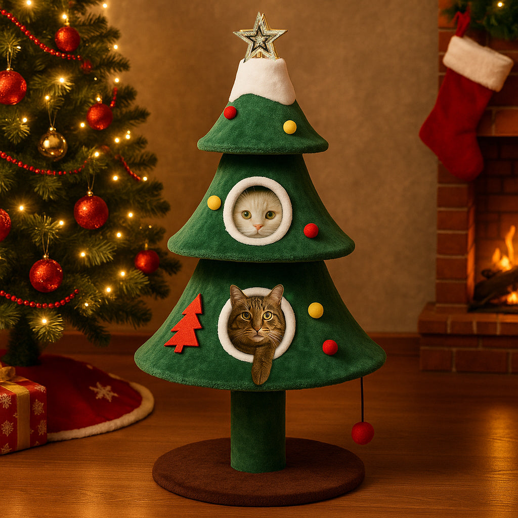 COMHOMA Christmas Cat Tree Tower PET01 COMHOMA | Affordable High