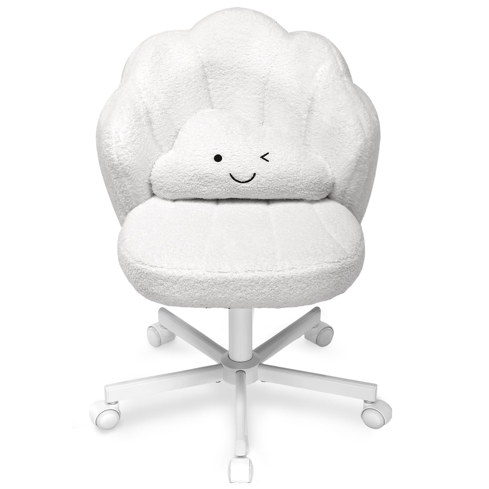 COMHOMA Petal Cute Vanity Chair, Height Adjustable CH718