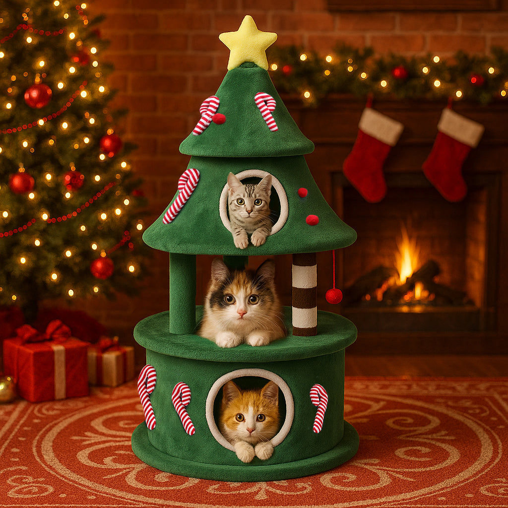 COMHOMA Christmas Cat Tree Tower PET01