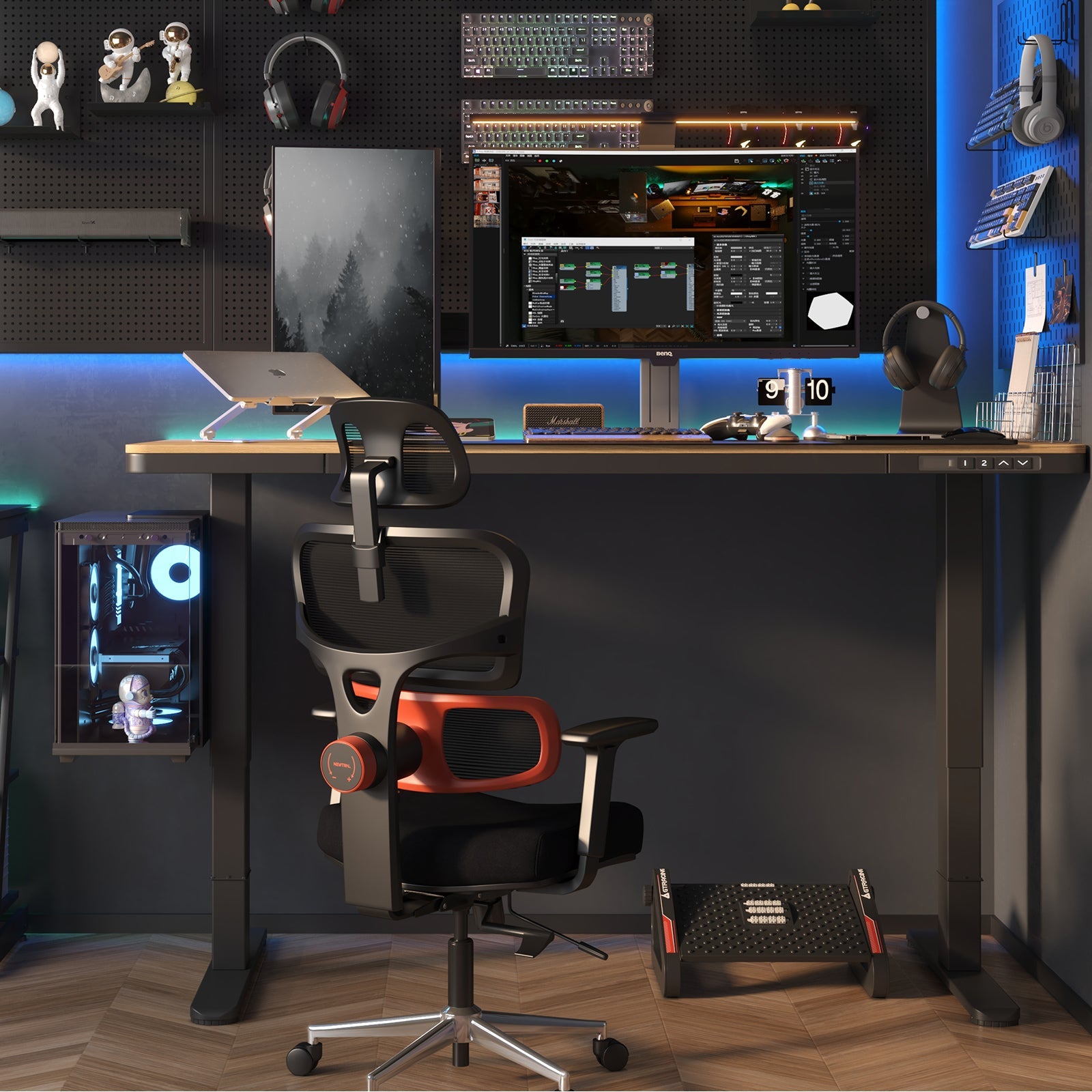 GTRACING Wood Surface Electric Standing Desk DTS320