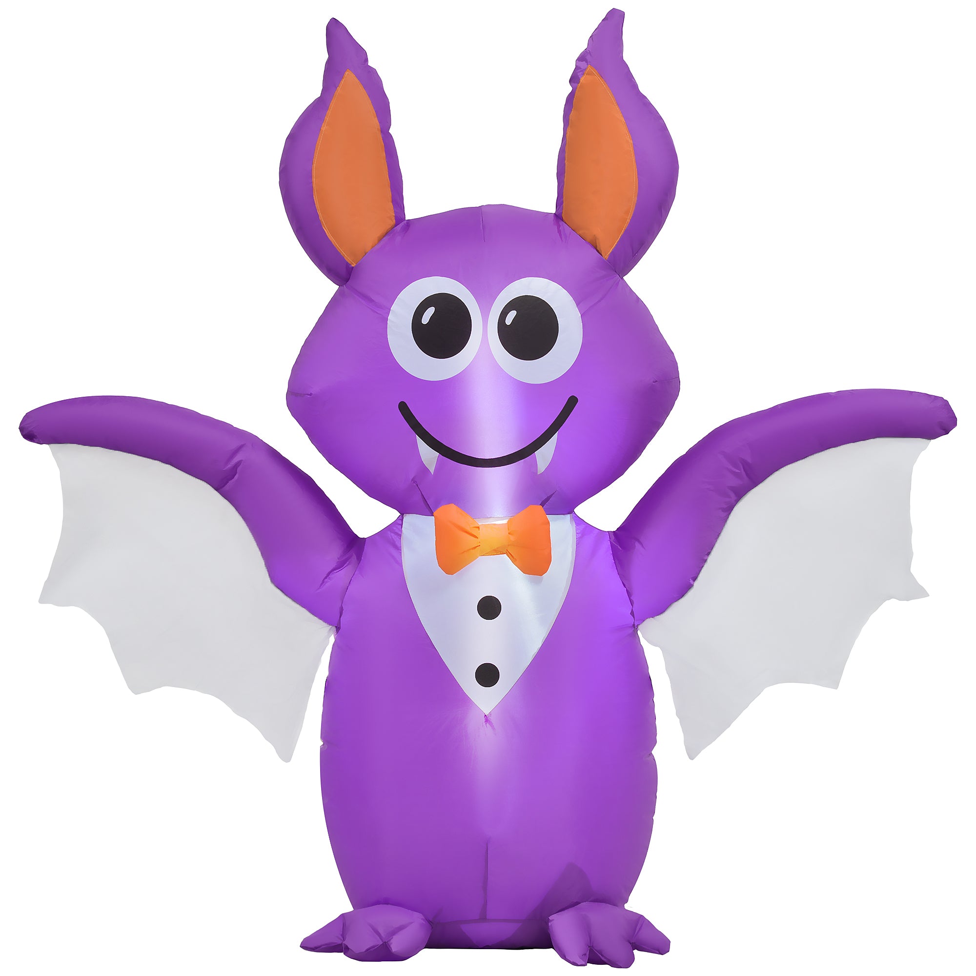 Outsunny 6ft Inflatable Halloween Decoration Bat, Blow Up Outdoor LED Yard Display, Waterproof