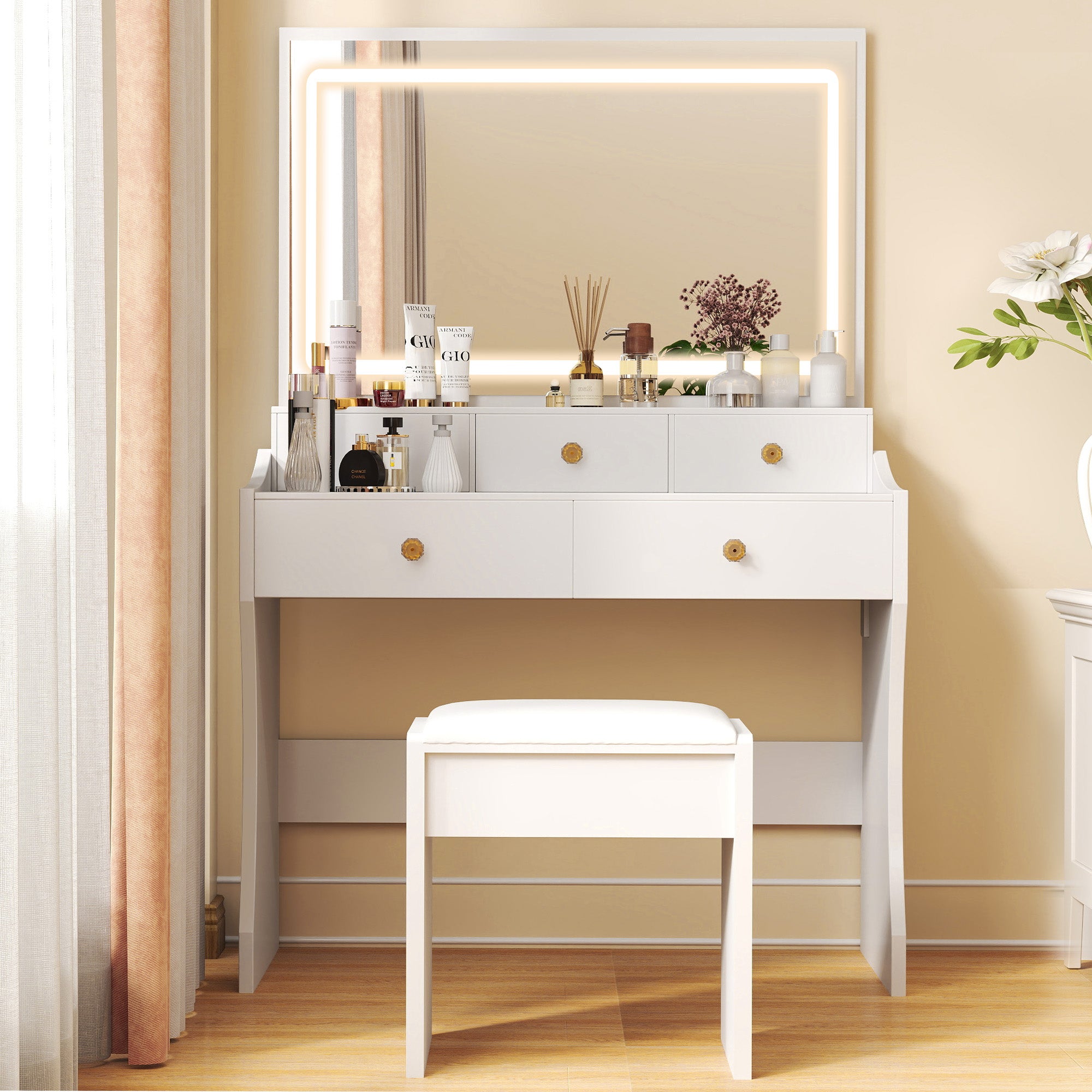 COMHOMA Makeup Vanity Set B200 WMT