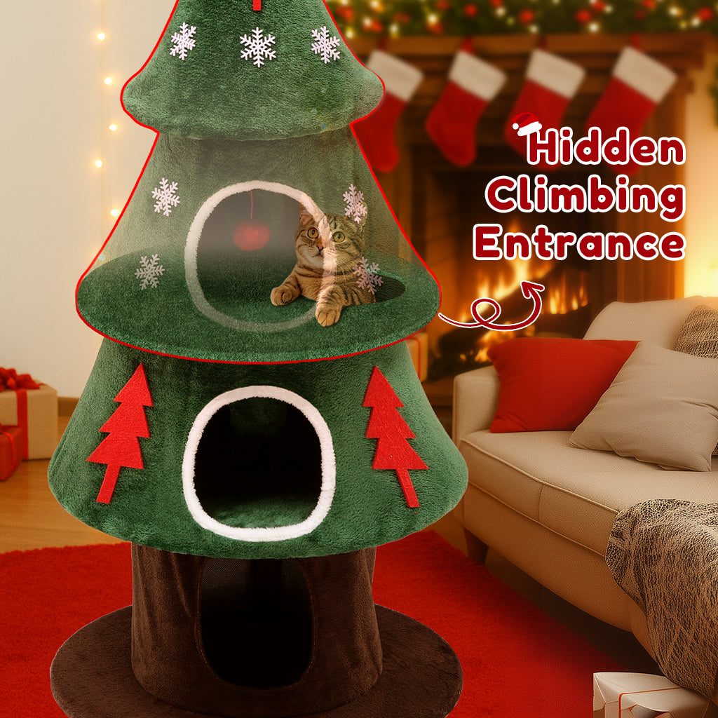 COMHOMA Christmas Cat Tree Tower PET01