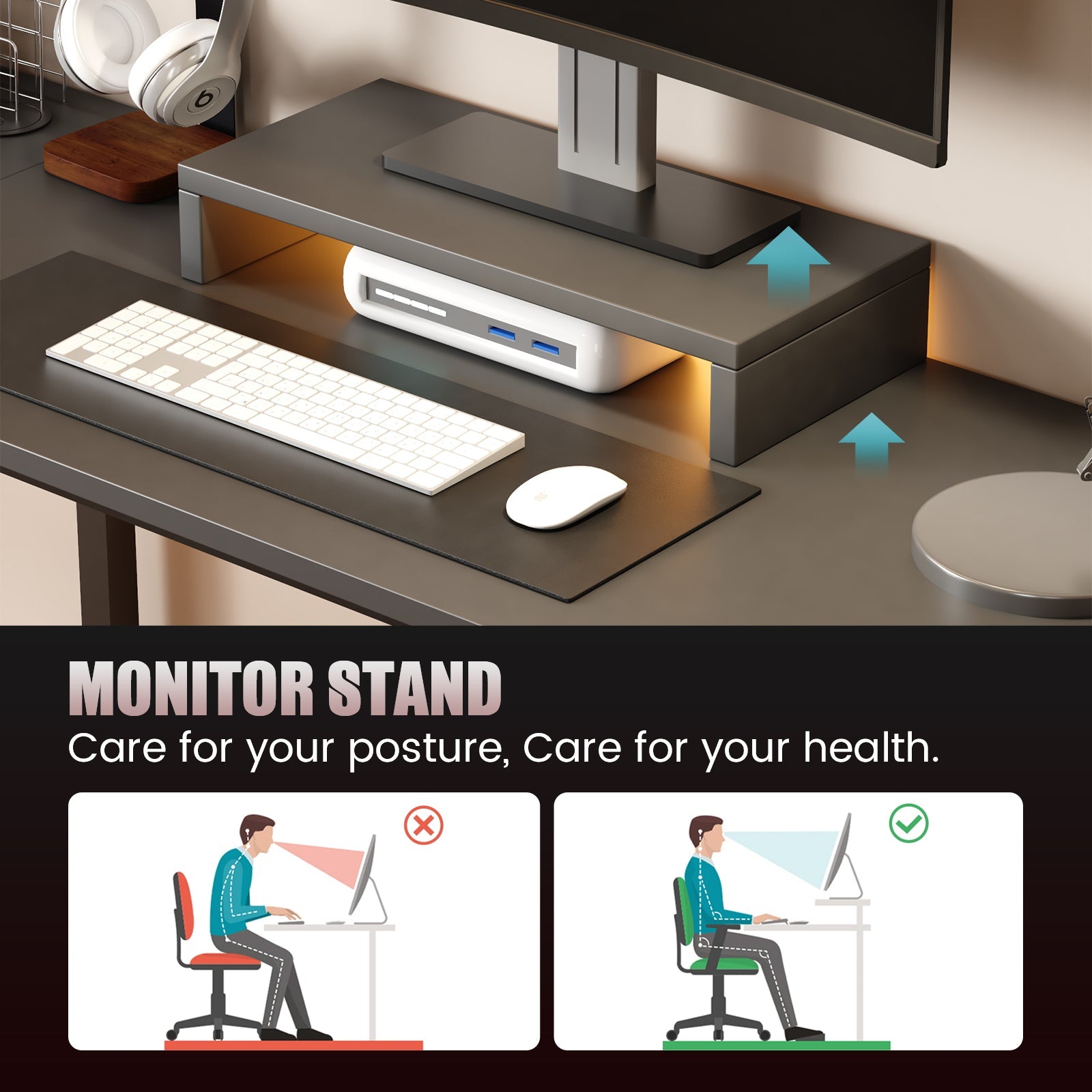 GTRACING L-Shaped RGB Gaming Desk GTZ-410