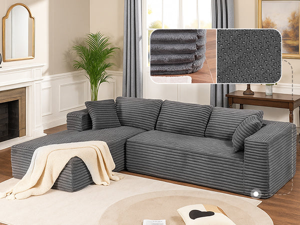 COMHOMA Cloud Sectional Couch-B10-WMT