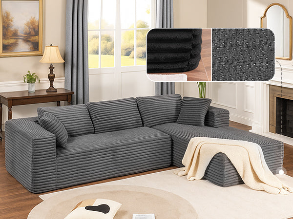 COMHOMA Cloud Sectional Couch-B10-WMT