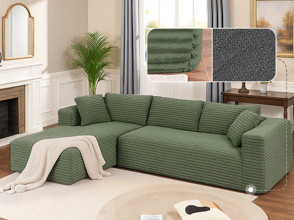COMHOMA Cloud Sectional Couch-B10-WMT
