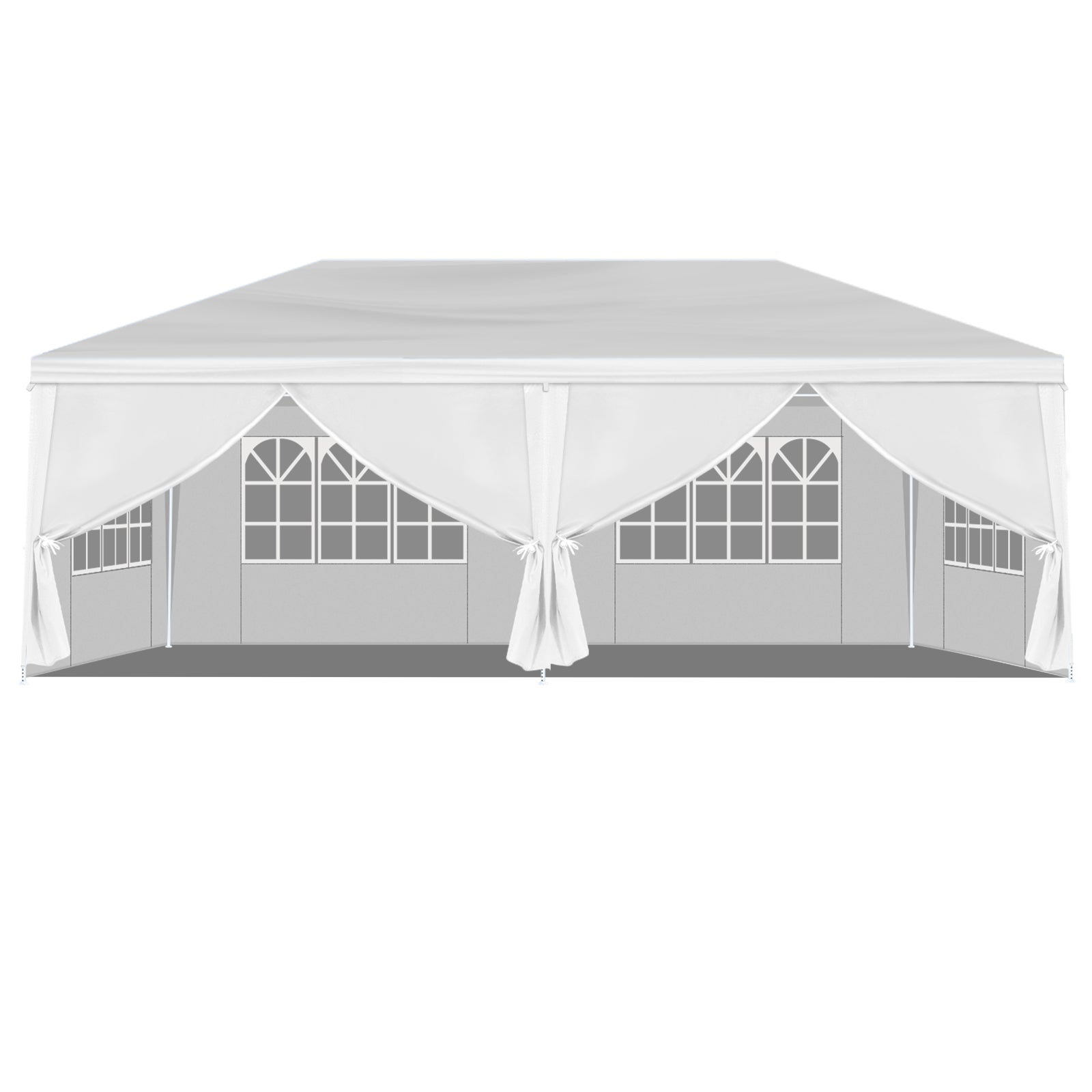 10*20FT Wedding Tent with 6 Removable Sidewalls,Outdoor Use for Party,Wedding,Marketplace