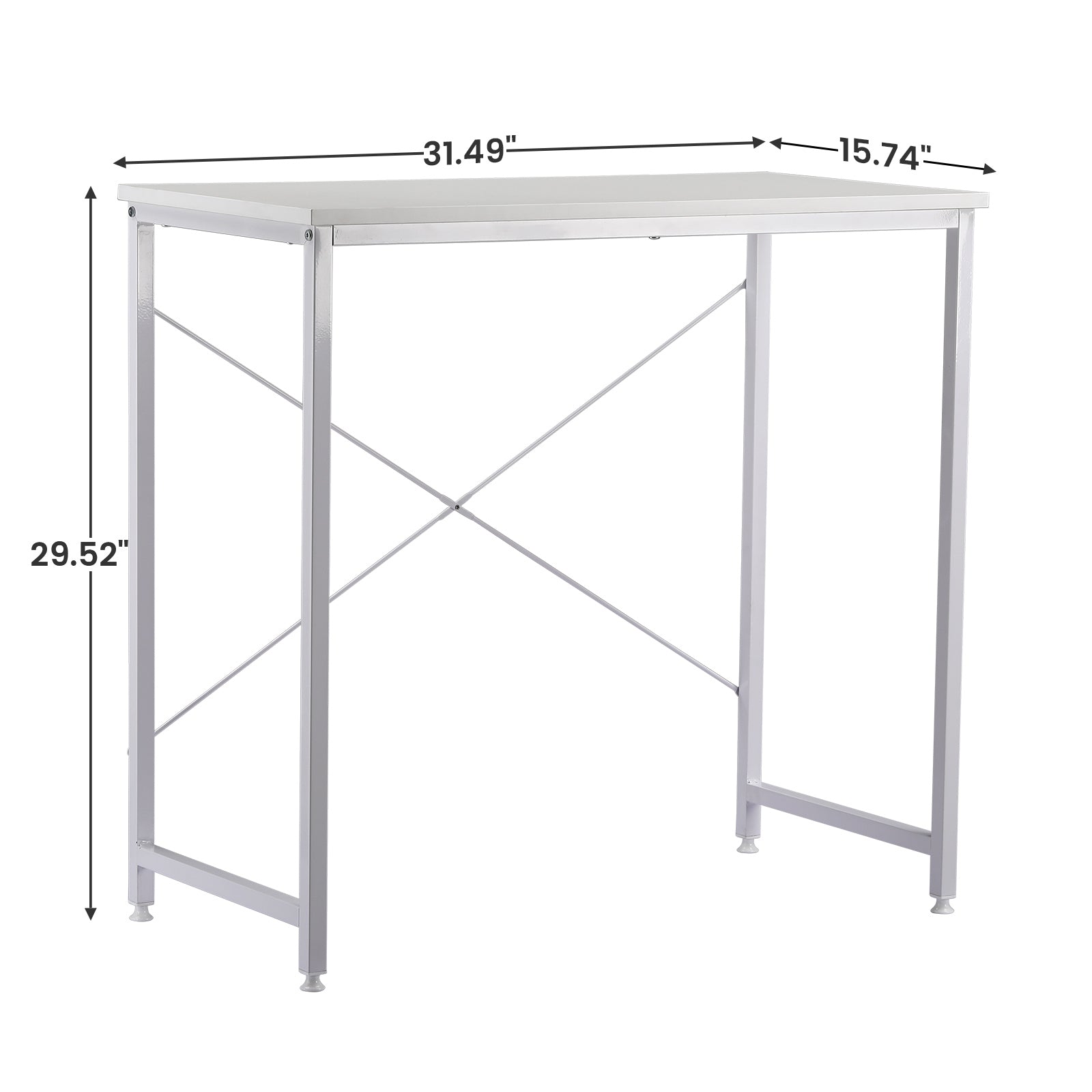 COMHOMA 32 inch Non-Adjustable Height Office Desk DH01