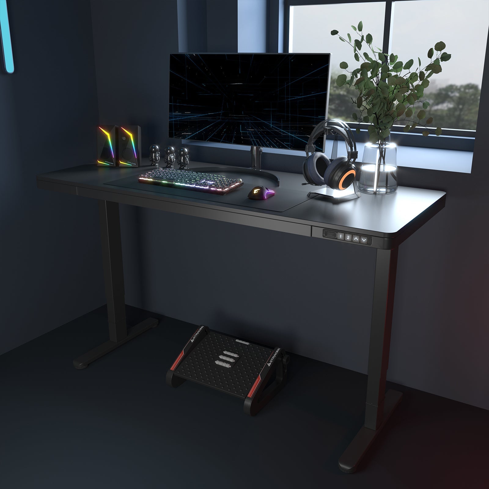 GTRACING Wood Surface Electric Standing Desk DTS320