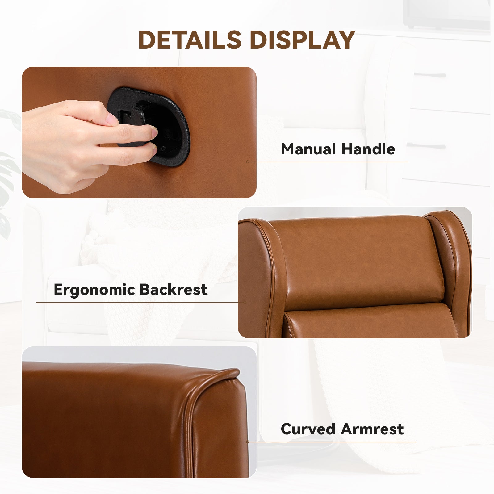 Swivel Rocker Recliner Chair-H7030-WMT