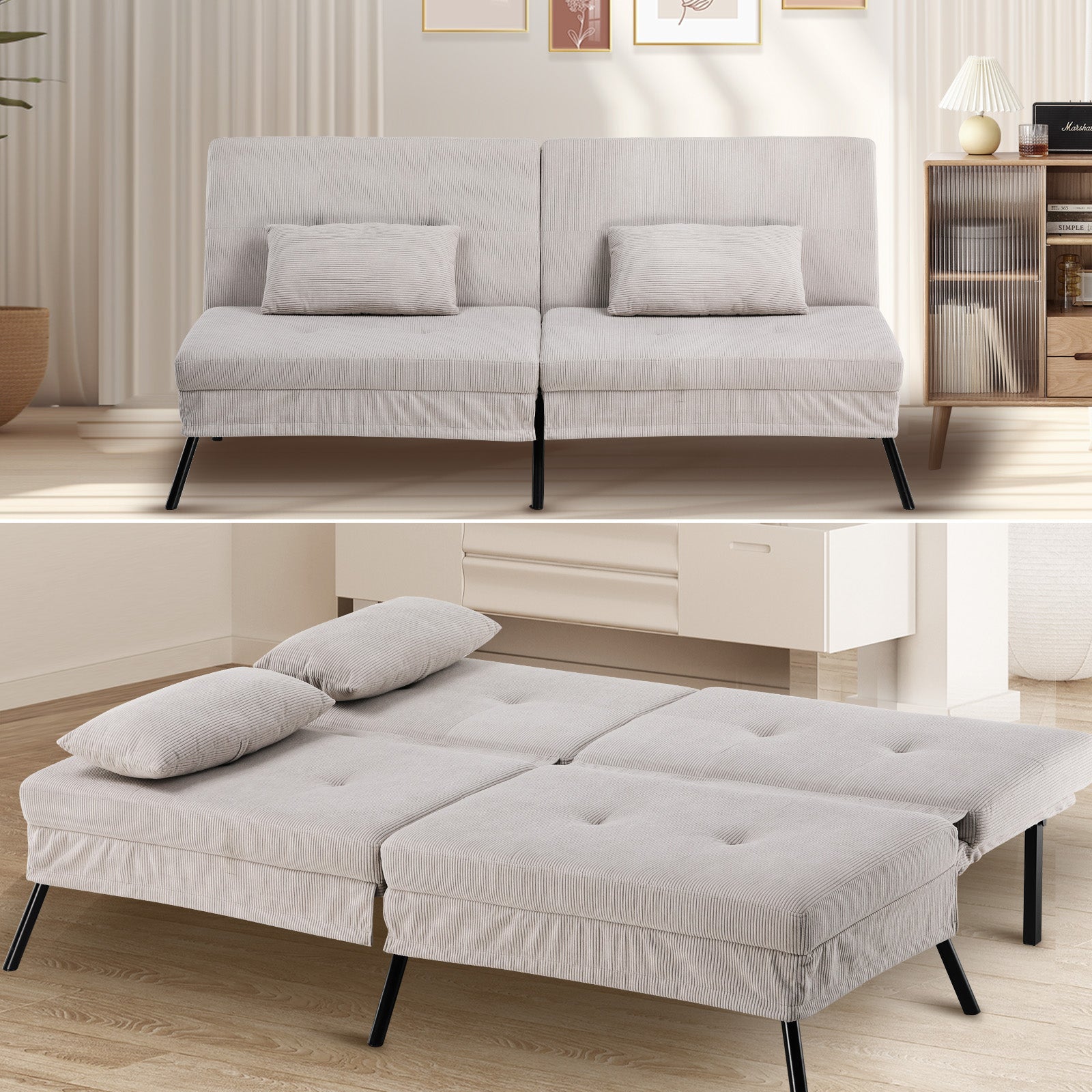 COMHOMA Futon Sofa Bed B004 WMT