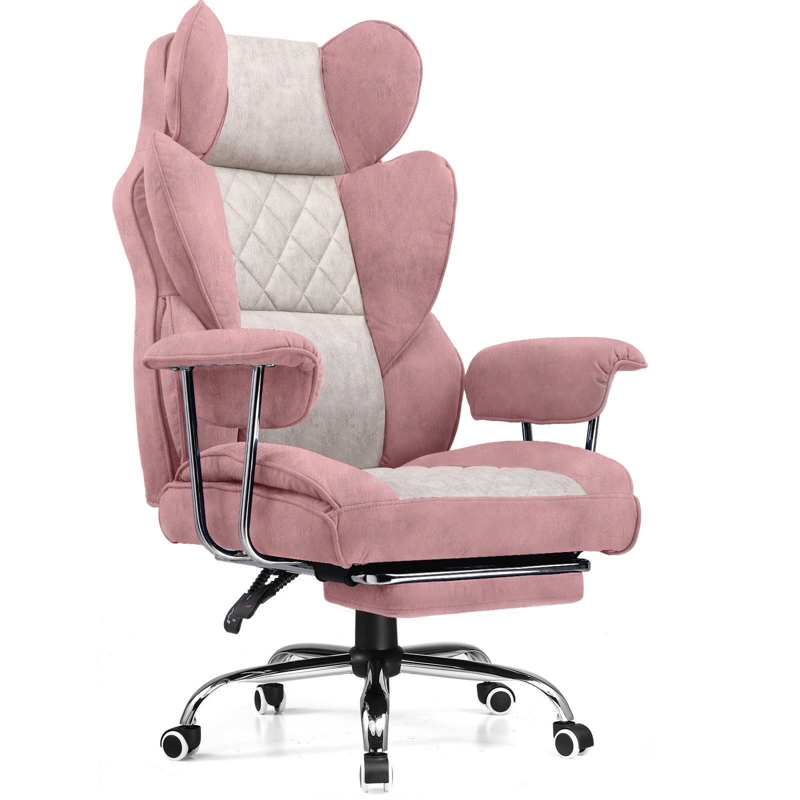 COMHOMA Big and Tall Office Chair with Lumbar Support & Adjustable Footrest GT205