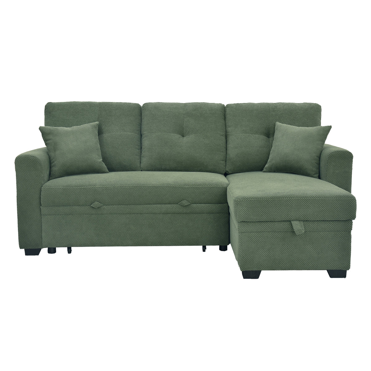 Sleeper Sofa, Sectional with Pull-Out Bed, Reversible Chaise, Storage Sectional, Small Space Solution, Convertible Sofa Bed.