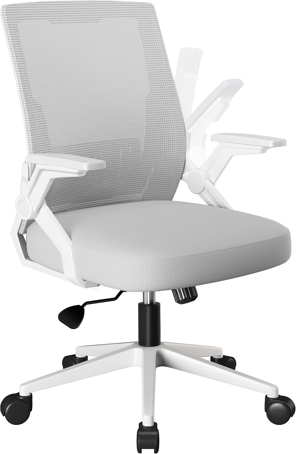 COMHOMA Nylon Adjustable Office Chair with Flip-Up Armrests CH219