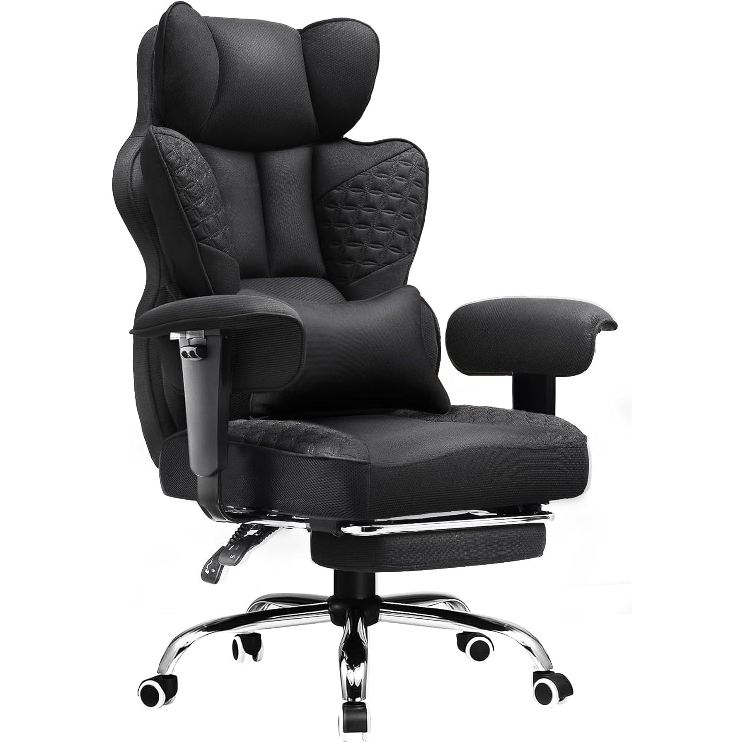 COMHOMA Upgraded Big and Tall Office Chair 400LBS with Pillow, Adjustable Armrest CH510