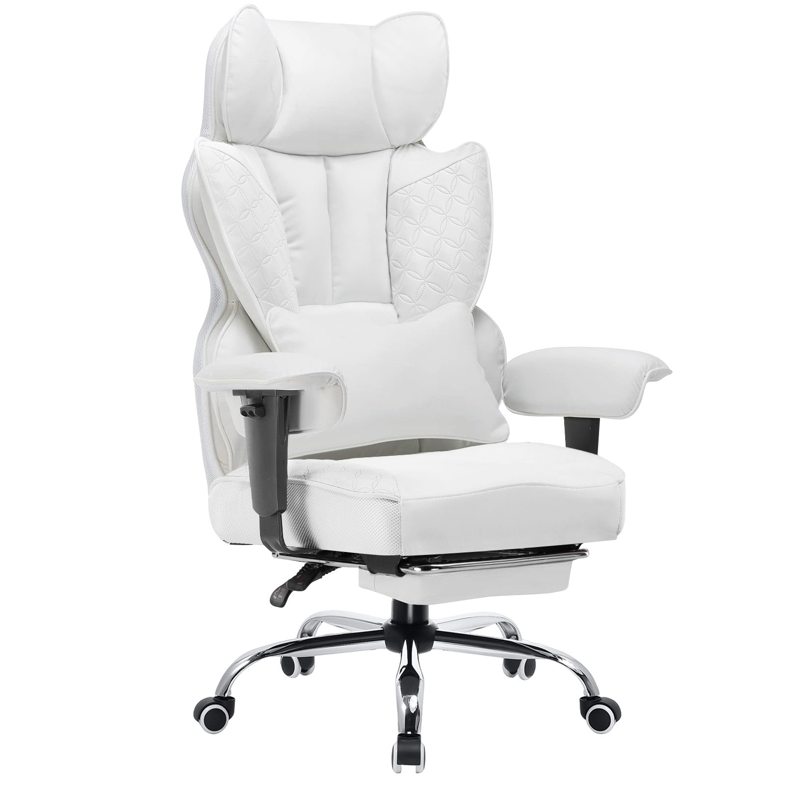 COMHOMA Upgraded Big and Tall Office Chair 400LBS with Pillow, Adjustable Armrest CH510