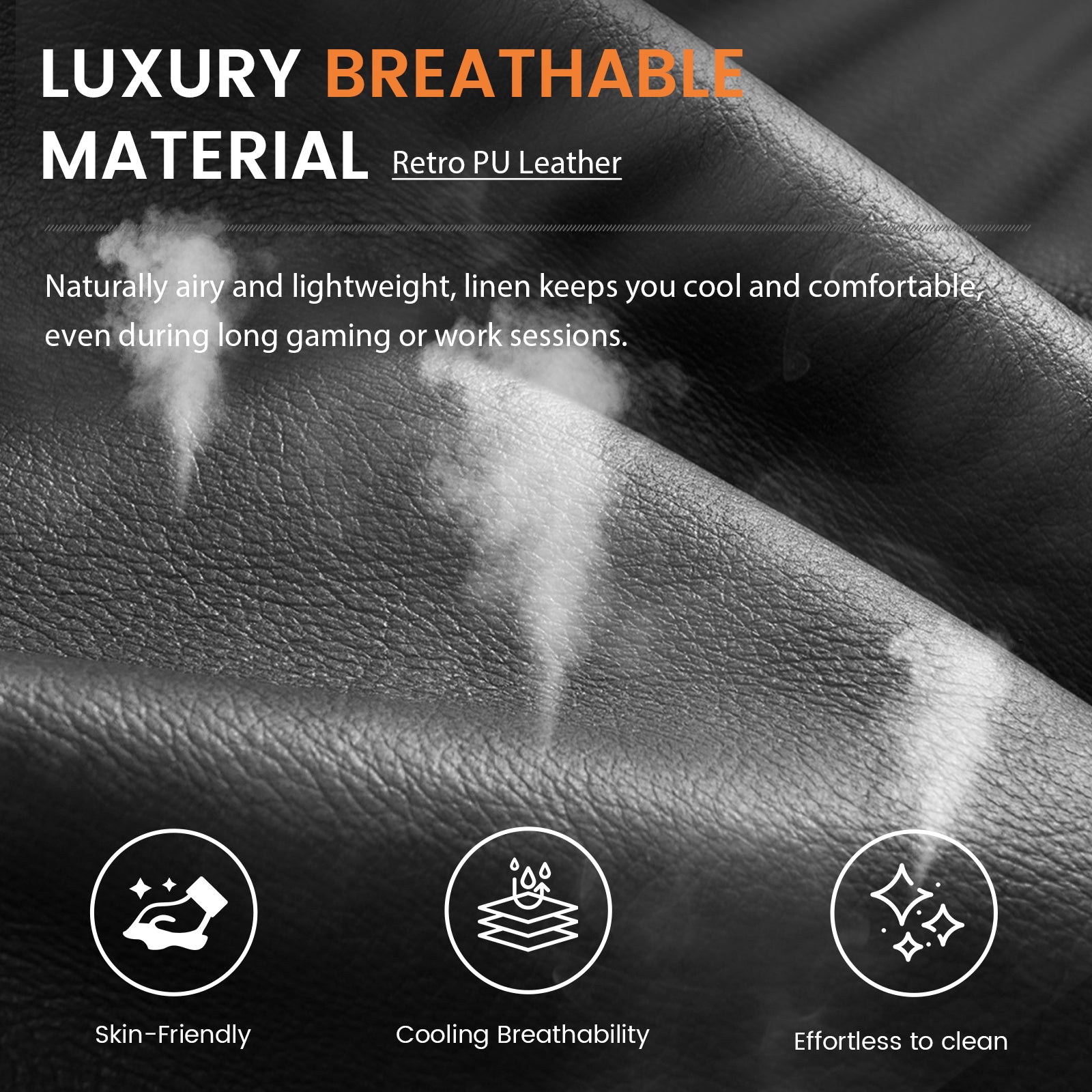 COMHOMA Big and Tall Office Chair, 90°-150° Recline High Back CH910