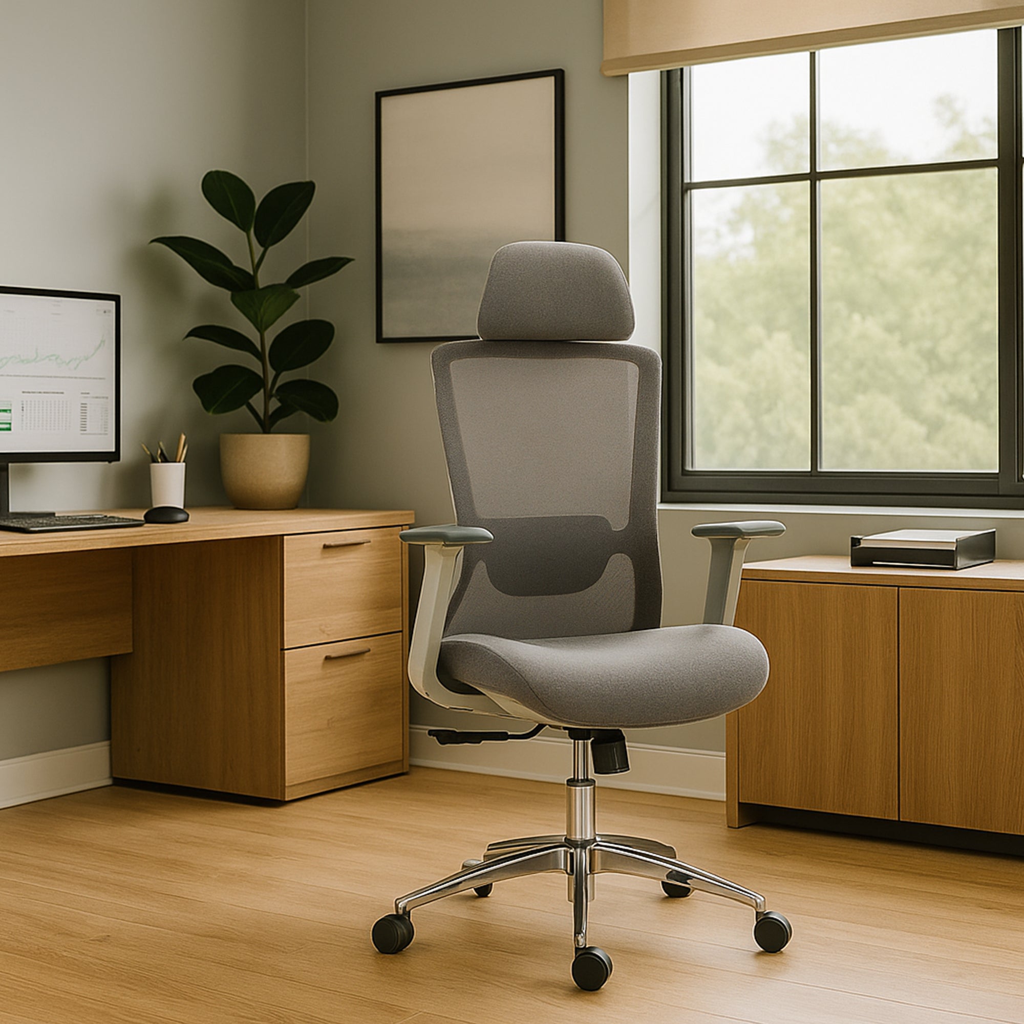 High Back Mesh Office Chair:8322H-GR