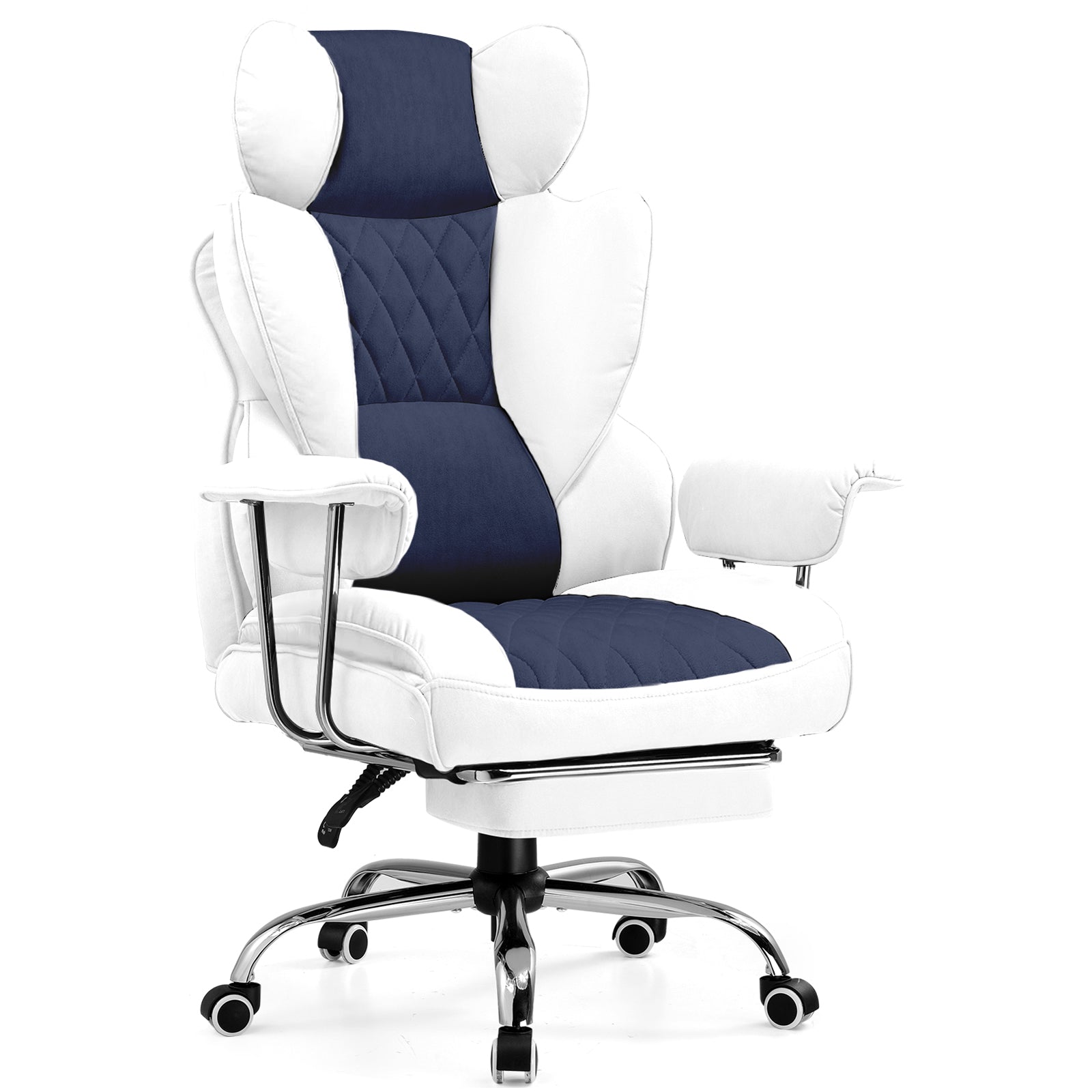 COMHOMA Big and Tall Office Chair with Lumbar Support & Adjustable Footrest GT205