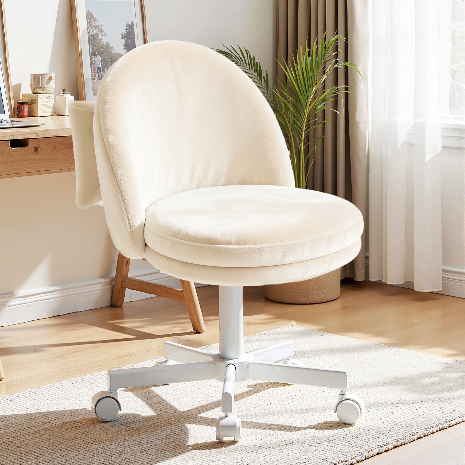 COMHOMA Modern Multifunctional Criss Cross Chair For Office/Vanity/Kitchen CH710