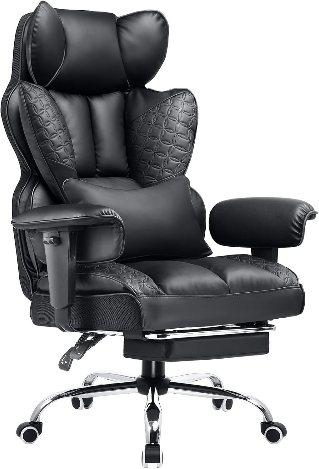 COMHOMA Upgraded Big and Tall Office Chair 400LBS with Adjustable Armrest CH510/CH511