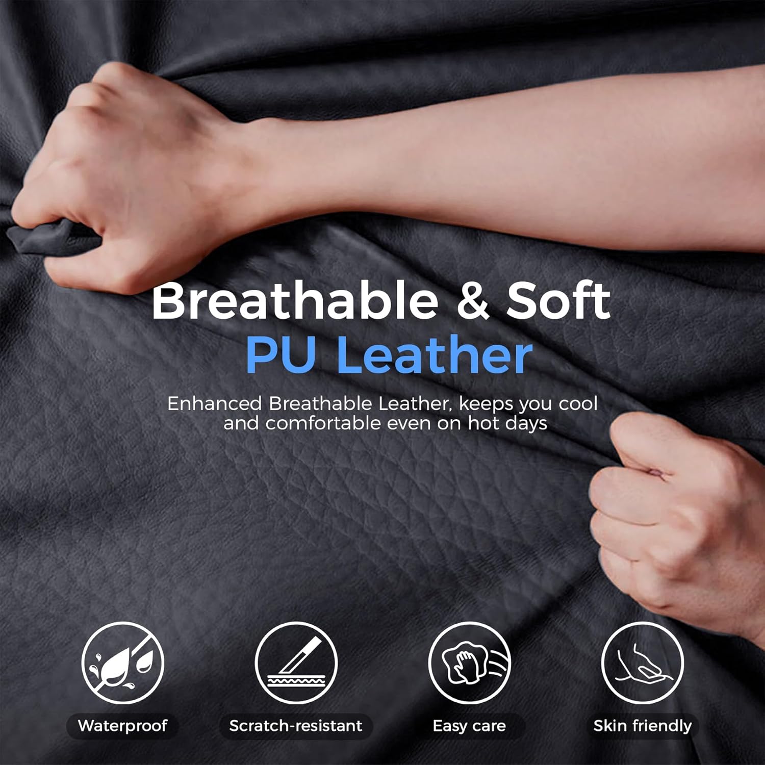 COMHOMA Upgraded Big and Tall Office Chair 400LBS with Pillow, Adjustable Armrest CH510/CH511