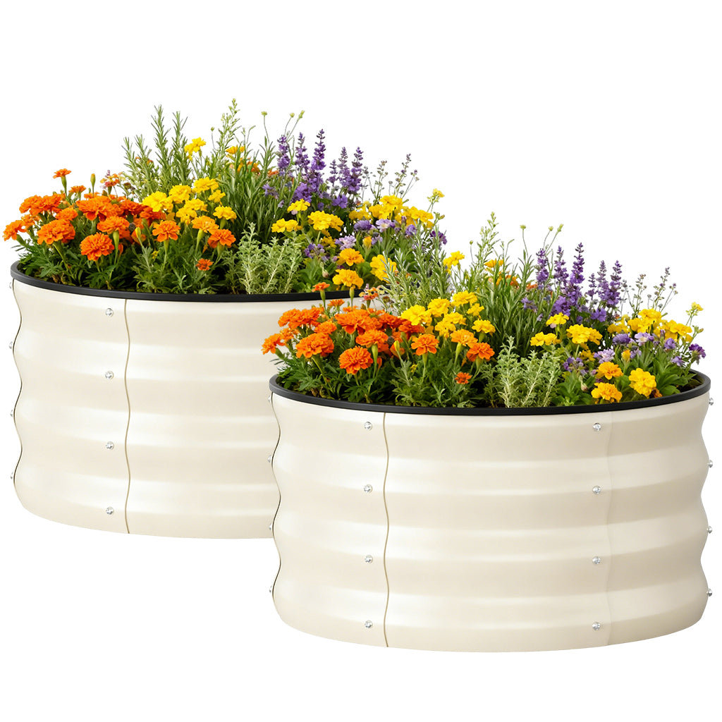 Metal Raised Garden Bed with Gloves Tools OT-GD02