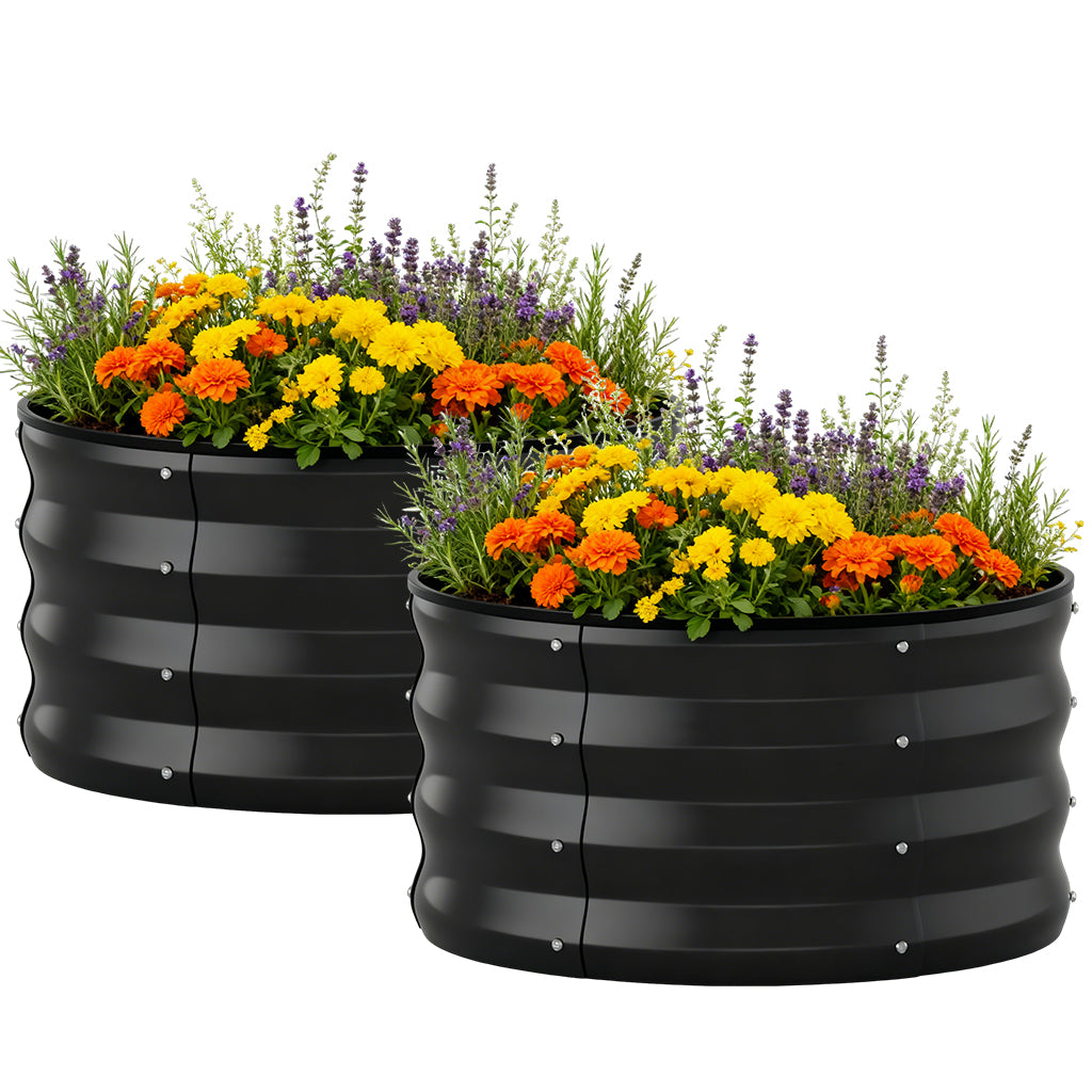 Metal Raised Garden Bed with Gloves Tools OT-GD02