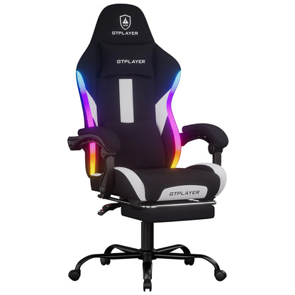 GTRACING Gaming Chair with Racing Style RGB LED Lights GT905-RGB