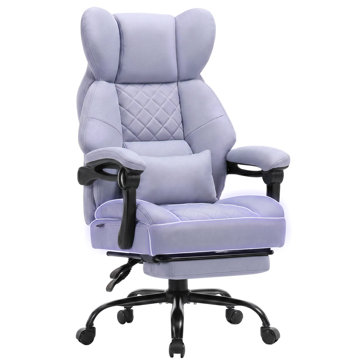 COMHOMA® Big and Tall Ergonomic Office Chair with Linkage Armrest & Wide Seat