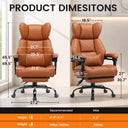 COMHOMA® Big and Tall Ergonomic Office Chair with Linkage Armrest & Wide Seat