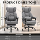 COMHOMA® Big and Tall Ergonomic Office Chair with Linkage Armrest & Wide Seat