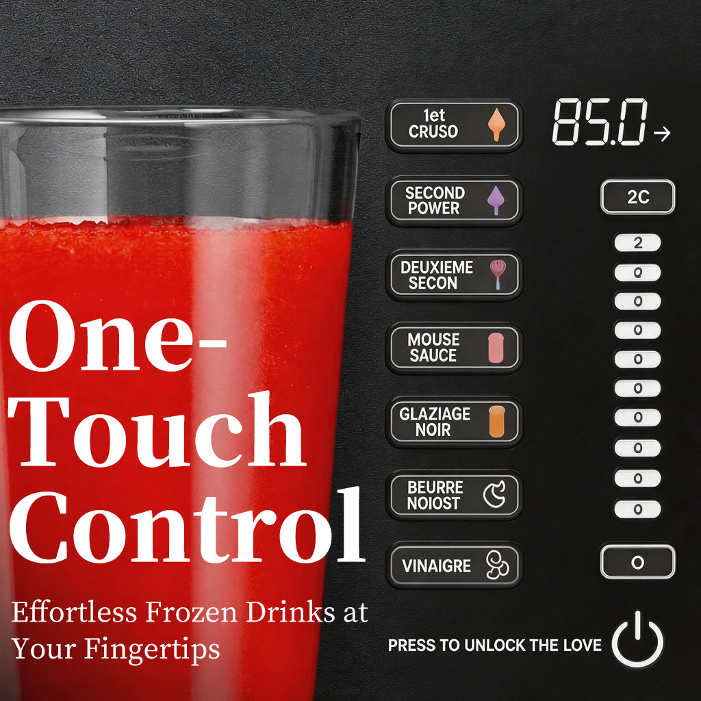 COMHOMA Frozen Drink & Slushie Machine with RapidChill Technology | 88 oz. | 5 Preset Programs, EH04