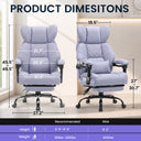 COMHOMA® Big and Tall Ergonomic Office Chair with Linkage Armrest & Wide Seat
