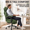 COMHOMA® Big and Tall Ergonomic Office Chair with Linkage Armrest & Wide Seat