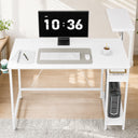 COMHOMA® Reversible Office Gaming Desk with RGB LED Lighting, Hooks and Cup Holder DL007/DL008/DL009