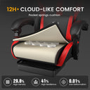 GTPLAYER Gaming Chair with Pocket Spring Cushion & Footrest GT905